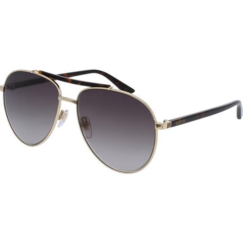 men's gucci aviator sunglasses gg0014s-002|gucci 56mm exaggerated aviator sunglasses.